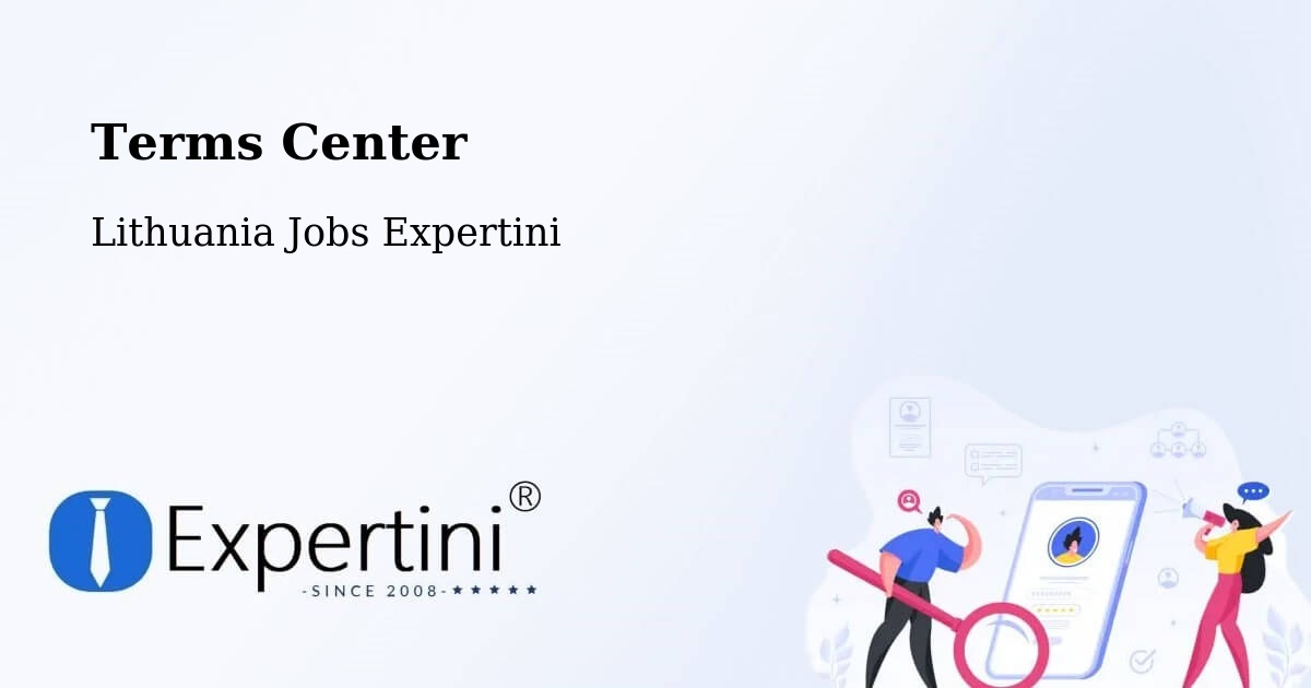 Terms of Service – Vilkpėdė - Lithuania Jobs Expertini